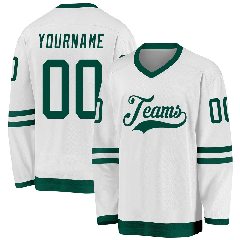 Custom Name & Team White Purple 3D Printed Fashion Men's Hockey Jersey Summer Unisex Personali Sport Team Jersey Shirt BQ-06 view 4