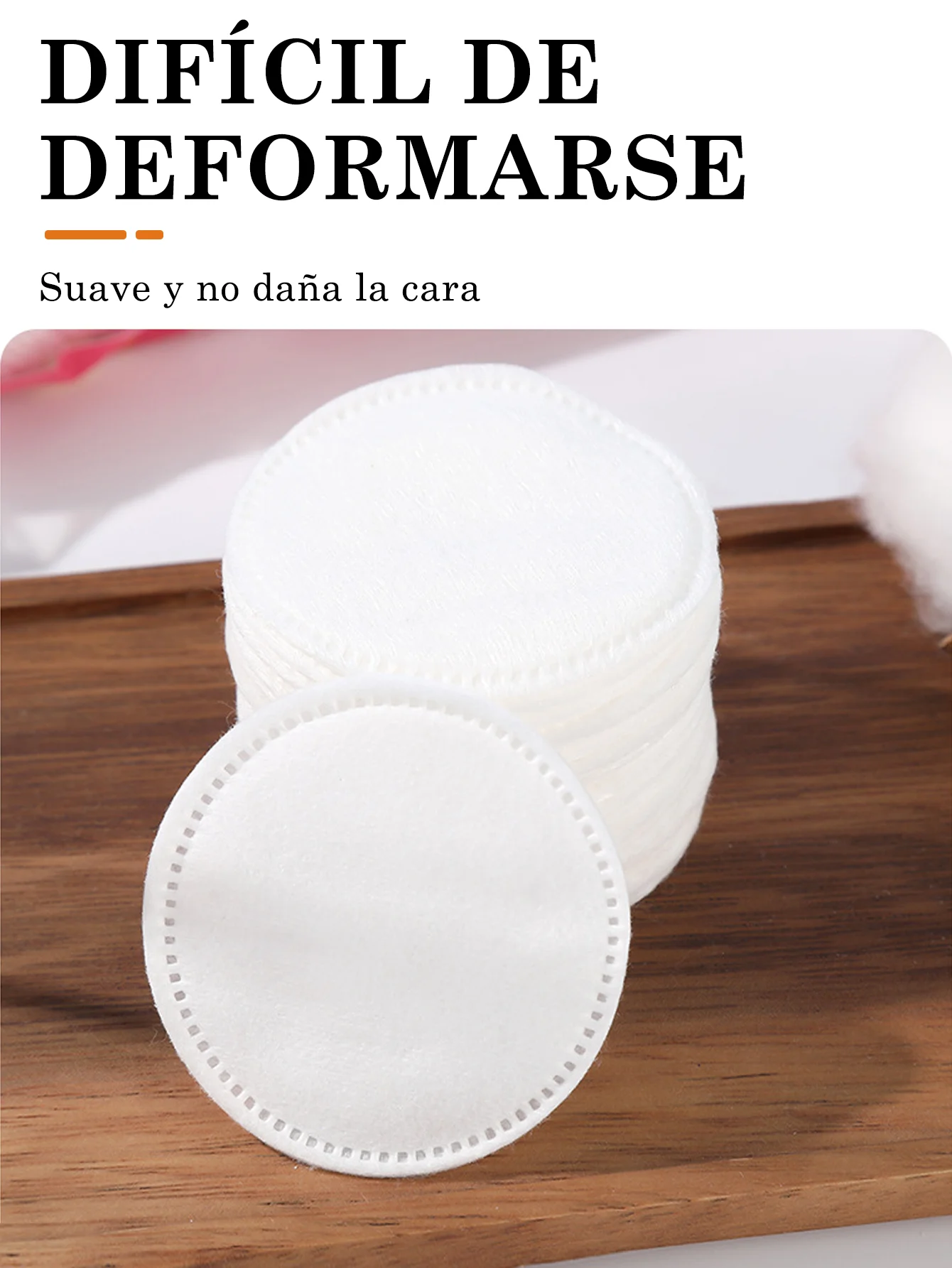 صفائح دائرية من القطن لمستحضرات التجميل، قطن خالص، ثلاث طبقات من فتحات إبرة القطن المركبة، حافة القفل، الطباعة، إزالة المكياج، ملاءات قطنية مستديرة سميكة #3