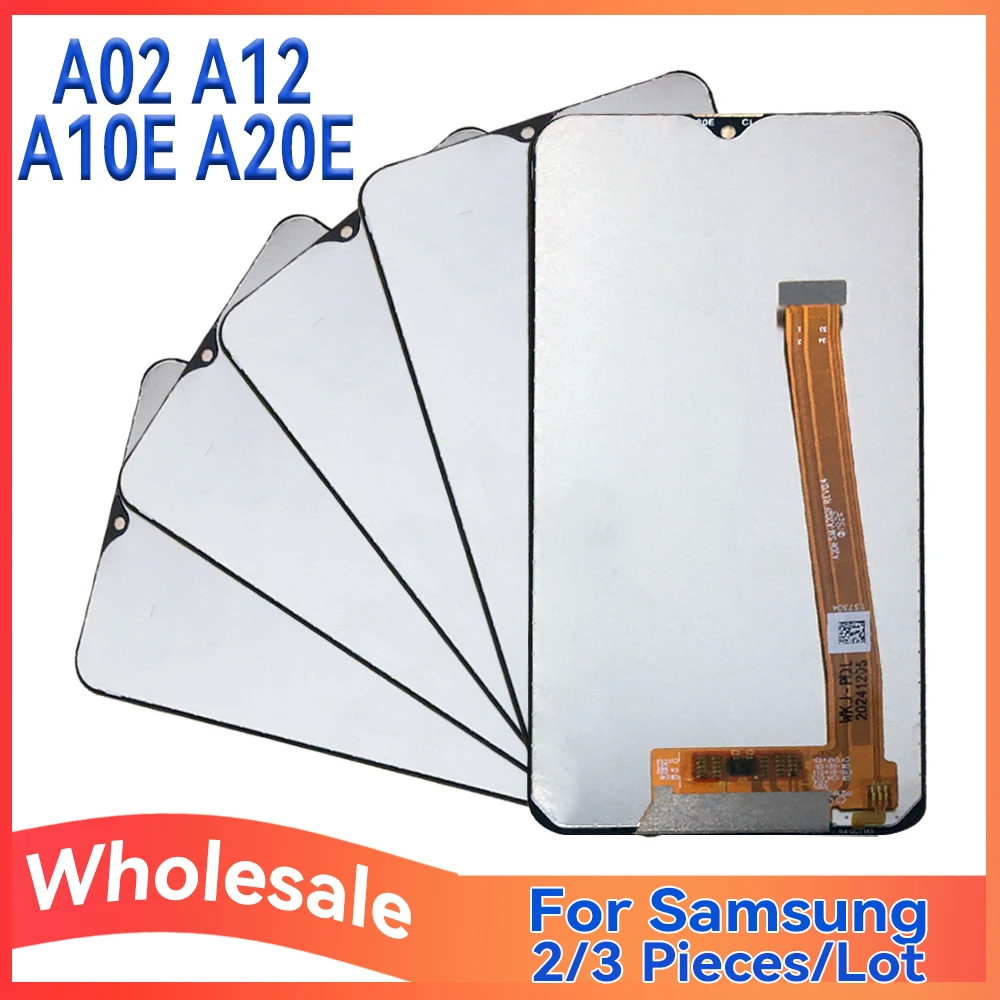 

Оптовая продажа 2/3 шт./лот для Samsung A02 A12 ЖК-экран мобильного телефона A125 A127 A125F A127F A022F A022G A022M A10E A20E Дисплей
