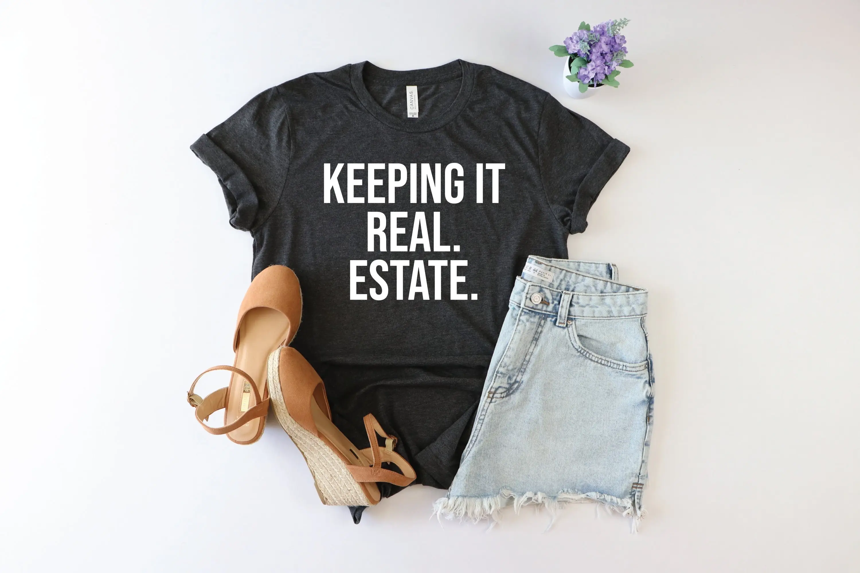 Keeping It Real Estate shirt Funny T Realtor for Agent