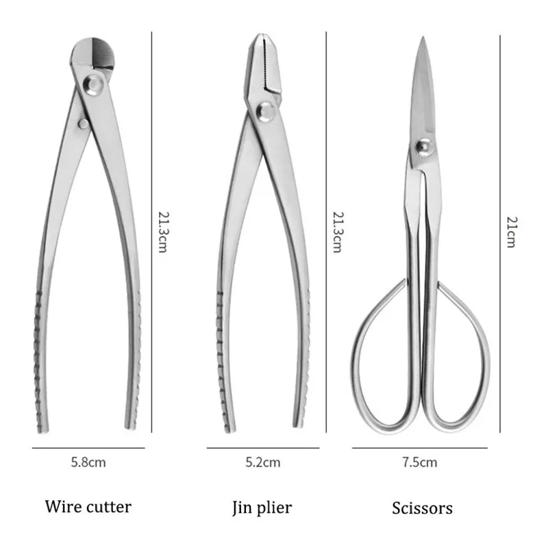1 قطعة 210 مللي متر الفولاذ المقاوم للصدأ بونساي أداة مقبض/سلك القاطع جذع الفاصل الكرة تلميح المقصات 3Cr13 الصلب HRC56 المضادة للانزلاق قبضة #3