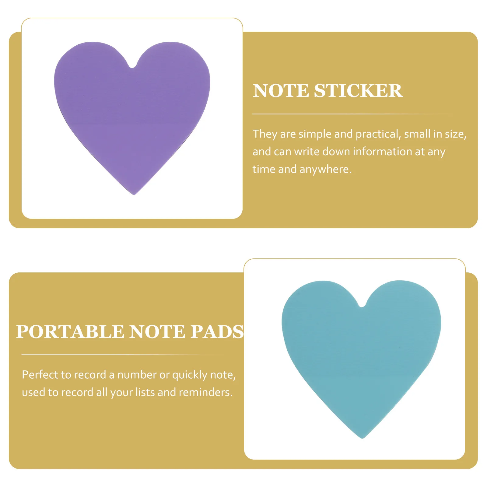 Adorable Cartoon Memo Stickers Compact Note Pads for School Office Home Use Wall Fridge Desk Computer Surface