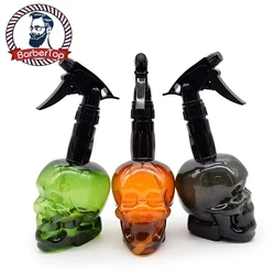 Barbertop-botella de agua para peluquería, pulverizador Retro ajustable con boquilla en forma de calavera personalizada para el hogar, 250ML