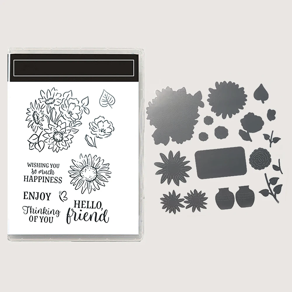 New Arrival Sept-Dec 2026 Seasonal Clear Dies Stamps Set Thanksgiv Christmas Winter Floral Vintage Hallowmas Scrapbook Supplies - view 2