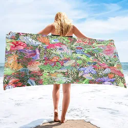 Beach Towel Summer Animal Boho Design Bath Towels Extra Large Sand Free Quick Dry Travel Towels Gifts for Yoga Sports Adults