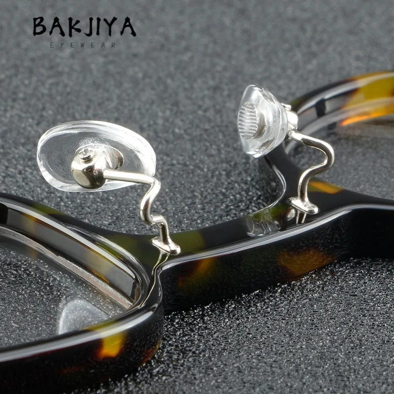 خمر فريدة من نوعها خلات الضوء الأزرق نظارات للقراءة مربع إطارات مستديرة مصمم الرجال والنساء النظارات الطبية اللونية #5