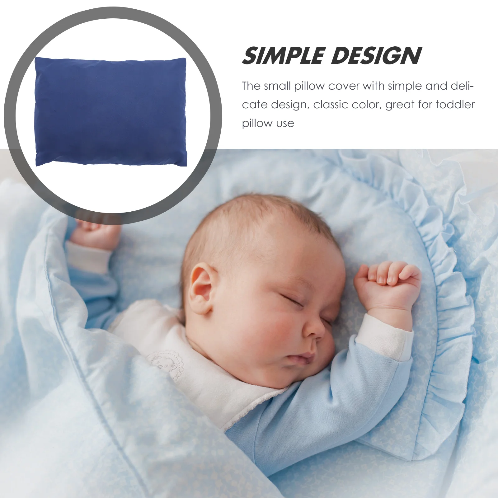 قطعتان من أغطية الوسائد الصغيرة للأطفال الصغار، غطاء وسادة مريح من القماش للسفر، غطاء مغلف، سهل الإزالة