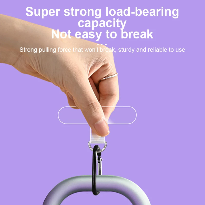 Telefon Lanyard Tabs Universal Telefon Tether Patches Transparente TPU Ersatz Dichtungen für Telefon Zurück Fall Lanyard Pads Clips