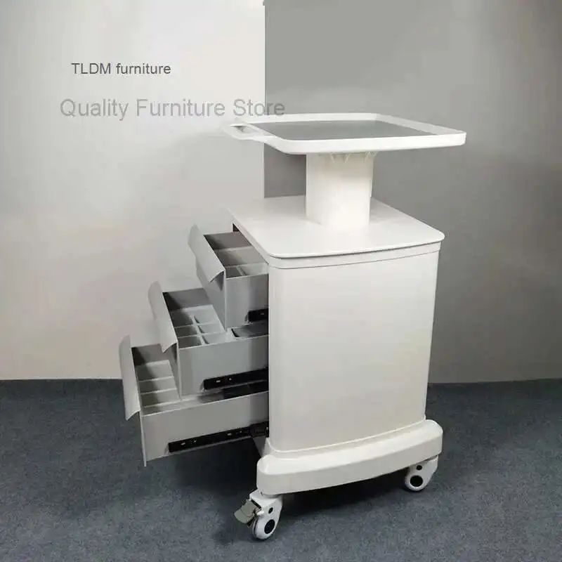 

Mobile Storage Cart Dental Clinic Beauty Instrument Tool Trolley Bracket Dental Scanner Cart Storage Auxiliary Cart with Wheels