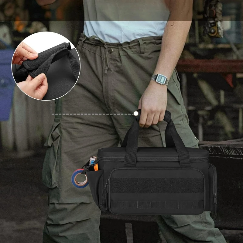 Thickened Wear-resistant Tool Kit Multifunctional Electrician Maintenance and Storage Bag Multi Compartment Tote Tool Tool Bag
