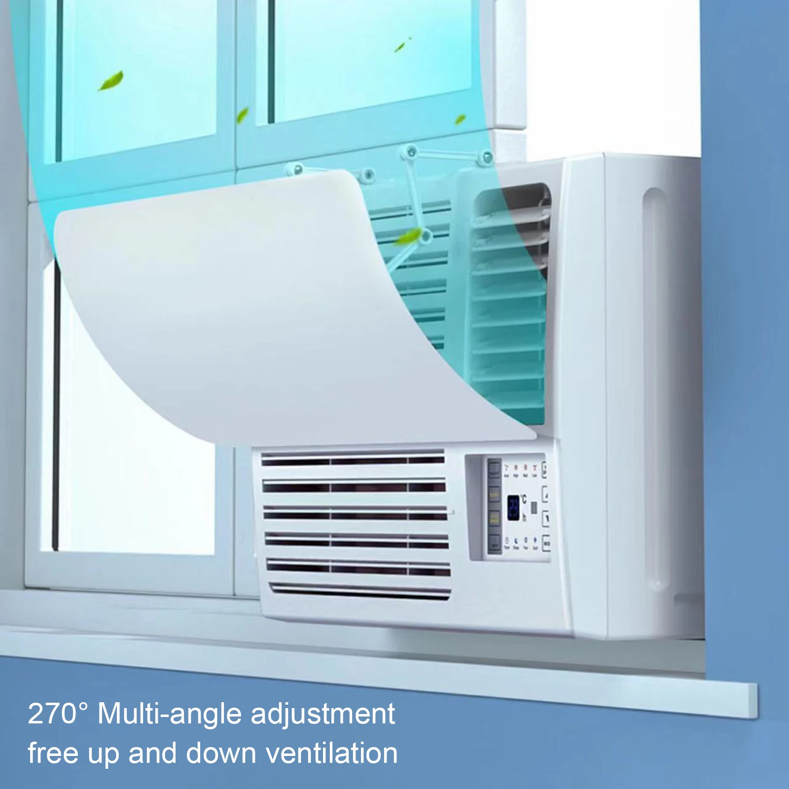 Brand New Air Conditioner Deflector For Casement Wind Deflector Air Deflector AC Deflector Wall Unit Adjustable Design
