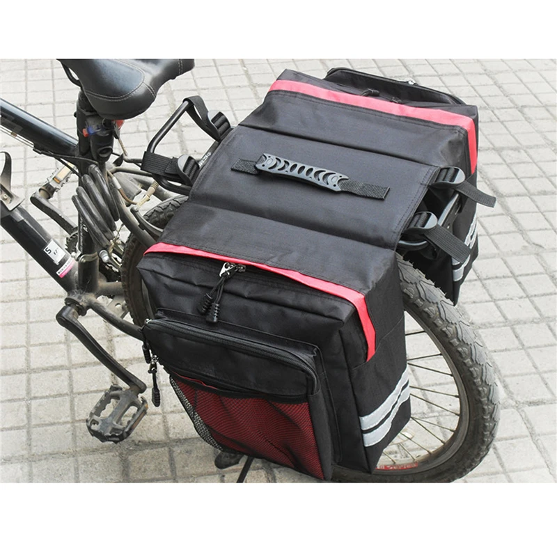 Bolsa de selim de bicicleta à prova d\'água, grande capacidade, traseira, 3 em 1, bolsa de porta-malas, estrada, montanha, porta-bagagens, bolsa de