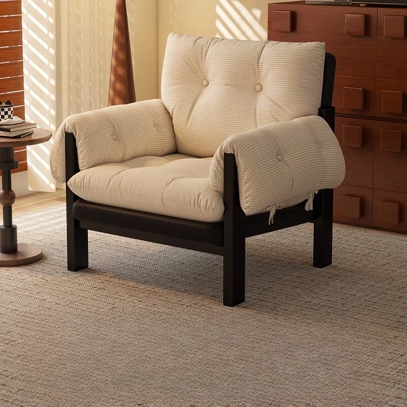 

#L Mid Century Luxury Sofa Chair Elegant Comfortable Modern Fashion Armchair For Bedroom Home Design Furniture
