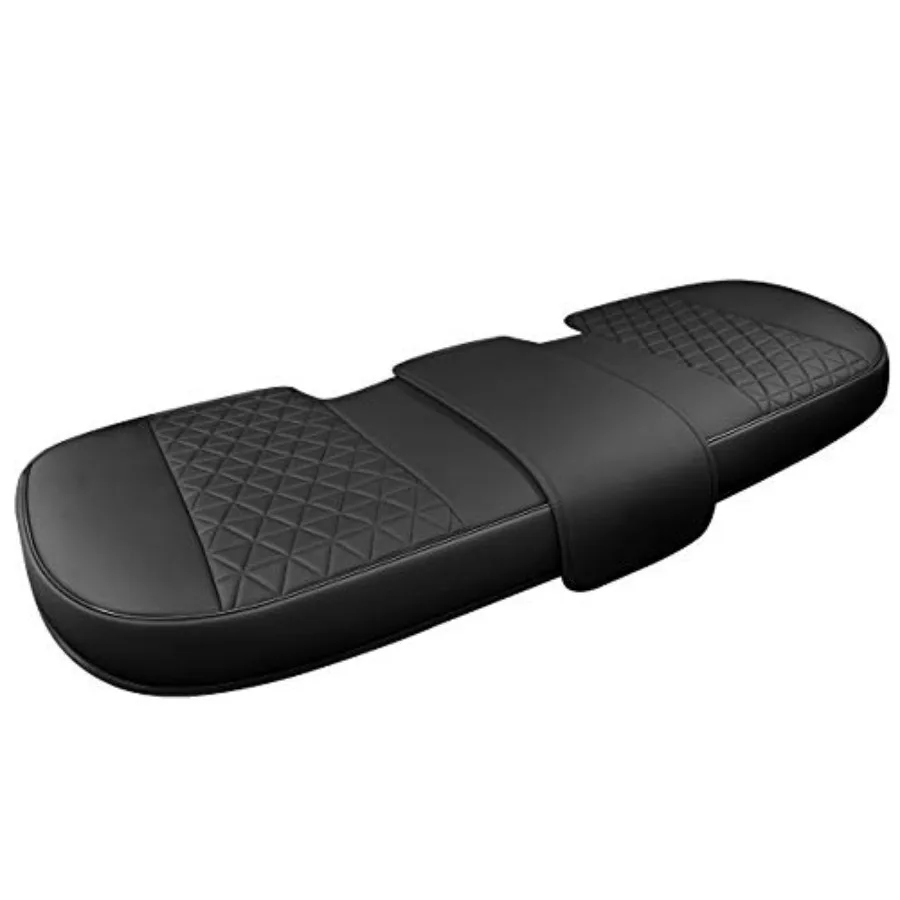 

Luxury PU Leather Rear Car Seat Cover Adjustable Length 49-55'' Back Seat Protector Fits 90 Vehicles Sedan SUV Truck Seat Botto