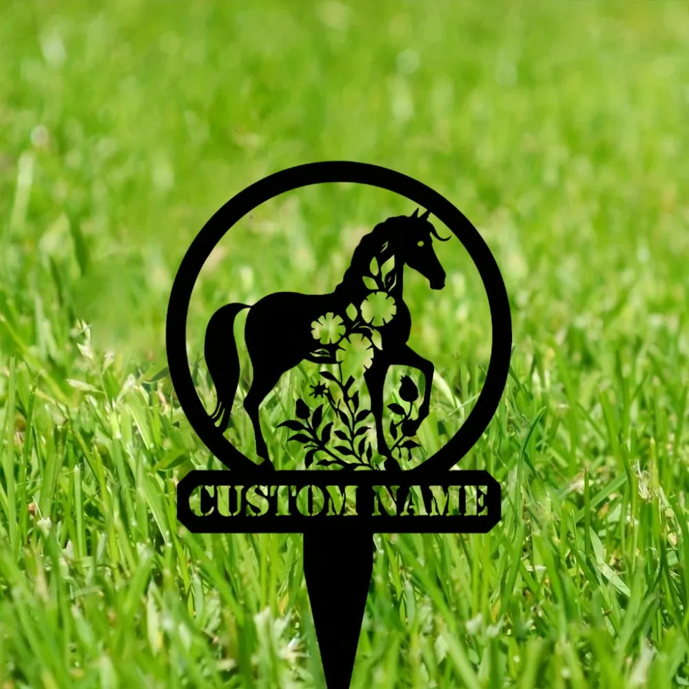 Discover Why This Personalized Horse Garden Marker Is a Must Have for Adding a Special Touch to Your Outdoor Spaces