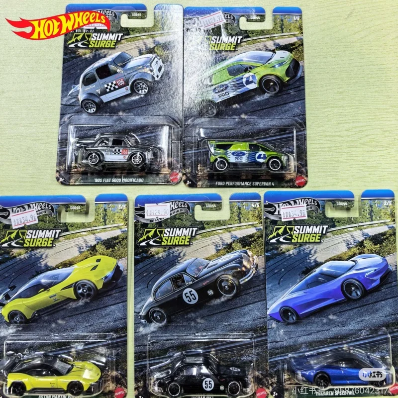 

Hot Wheels Alloy Diecast Toy Racing Car Silver Series Gdg44 Summit Surge Ford Mclaren Aston Martin Collectible Vehicle
