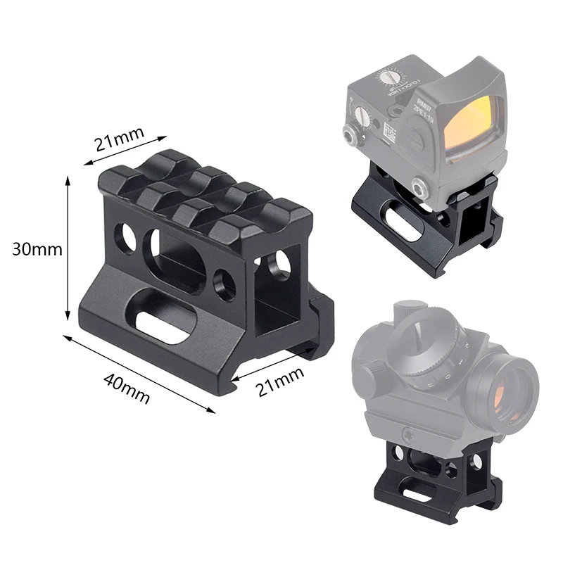 

Lambul Tactical RMPCC Red Dot Прицел Оптика Подъемное крепление Высота 1 дюйм Легкий кронштейн для охотничьего фонаря