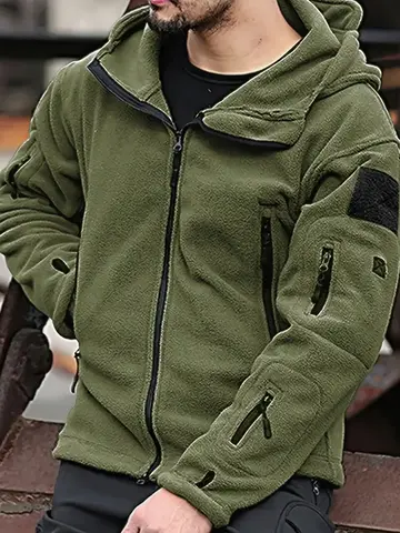 Men US Military Winter Thermal Fleece Tactical Jacket Outdoors Sports Hooded Coat Militar Softshell Hiking Outdoor Army Jackets