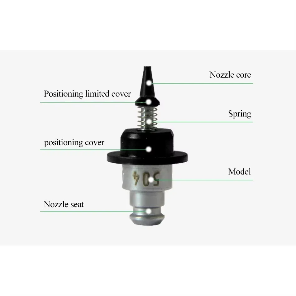 SMT Machine parts Nozzle 502 503 504 505 506 507 508 Black reflector disc Nozzle for juki /smt spare parts/SMT Nozzle Holder