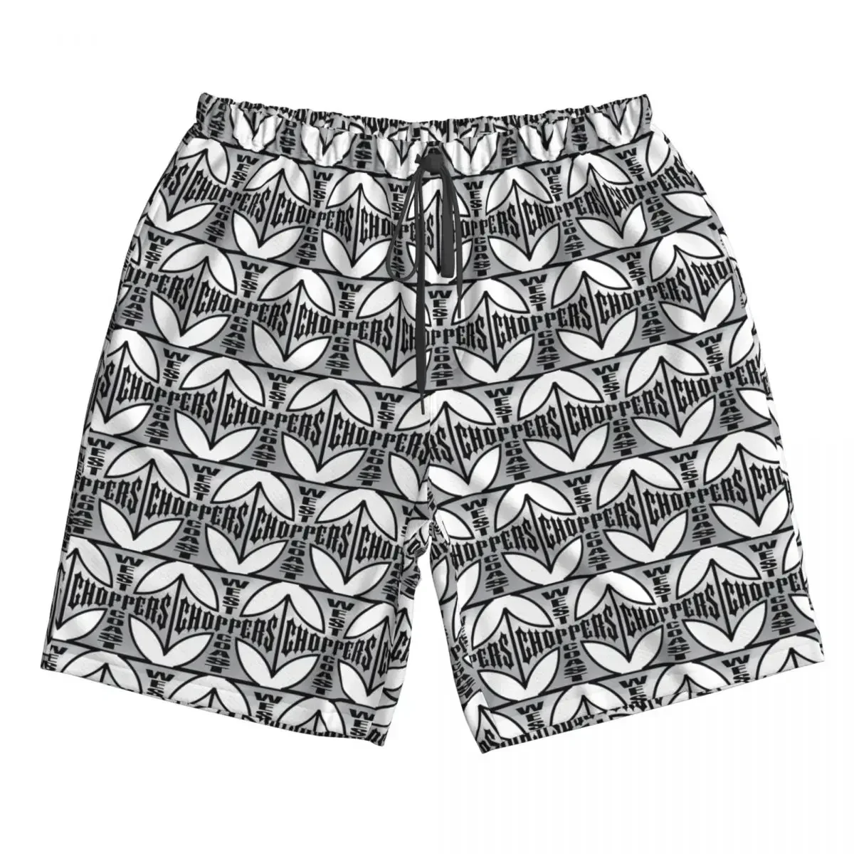 Personalized West Coast Iron Cross Choppers Trunks Beach Board Shorts Casual Quick Dry Swim Summer Men Pants