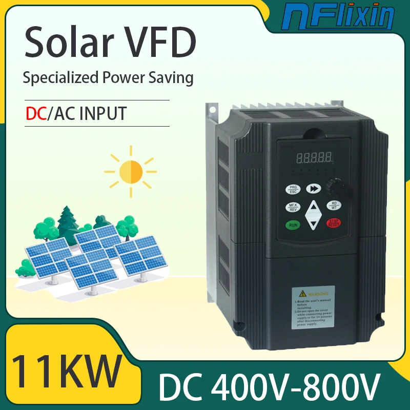 PV solar Frequency converter DC to AC 380v 11kw/15kw/22kw/30kw/45kw/55kw/75kw with MPPT Control solar pump VFD