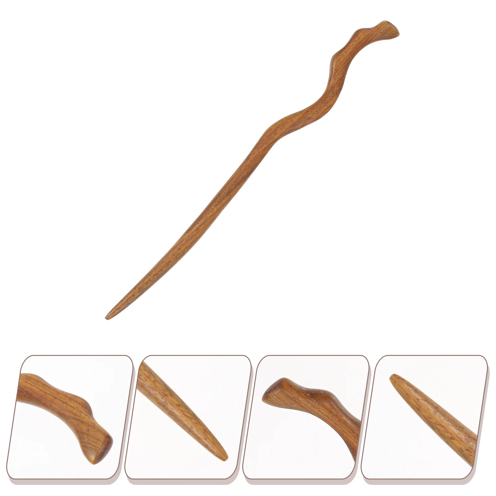 

Ebony Hair Stick Smooth Polished Wood Hairpin Classical Headdress Natural Fragrance Delicate Women Party Celebration Hanfu