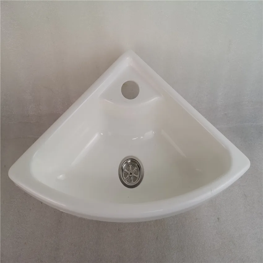 280*280*180mm White Acrylic Triangular Sink GR-Y014 Boat Caravan RV Camper