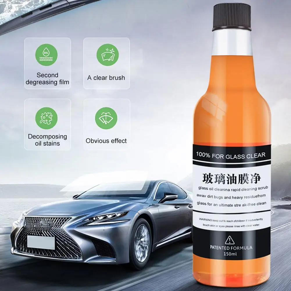 

1/2pcs Car Family Glass Oil Film Cleaner Deep Cleaning Windshield Rearview Car Film Polishing Removing Cleaner Glass Mirror D1R6