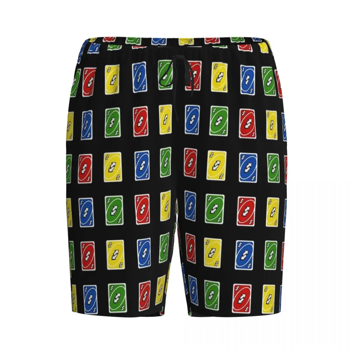 

Мужские пижамные шорты Custom Uno Reverse Cards, домашние брюки для сна и отдыха