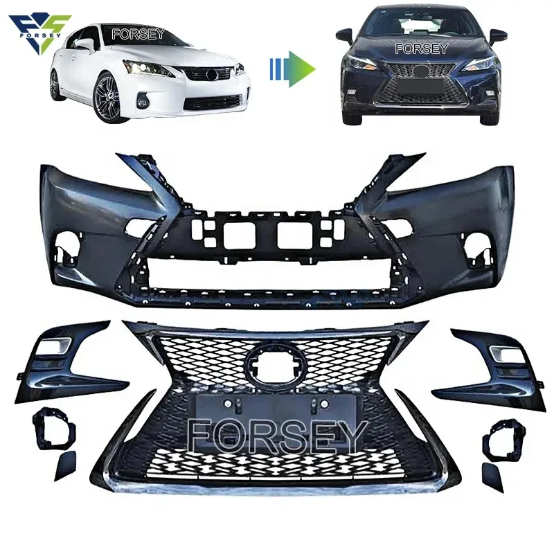 

CT200 2017 Style Front Bumper Auto Car Bodykit Grille Fog Lamp Cover for Ct200 2011-2014