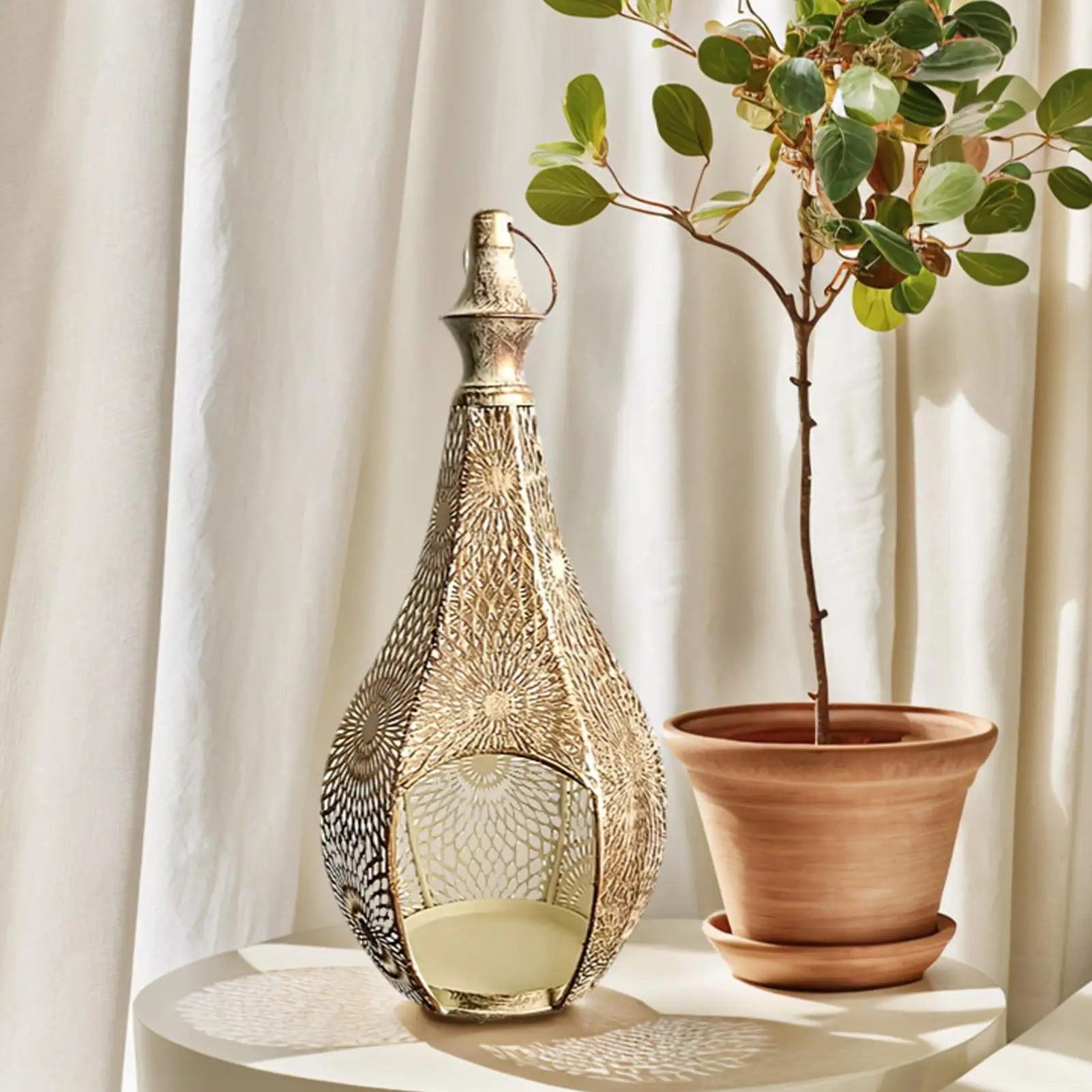 

Candlestick Holders Hollow Design Lamp Stand Metal Candle Holders For Outdoor Patio Porch Indoor Wedding Reception Christmas