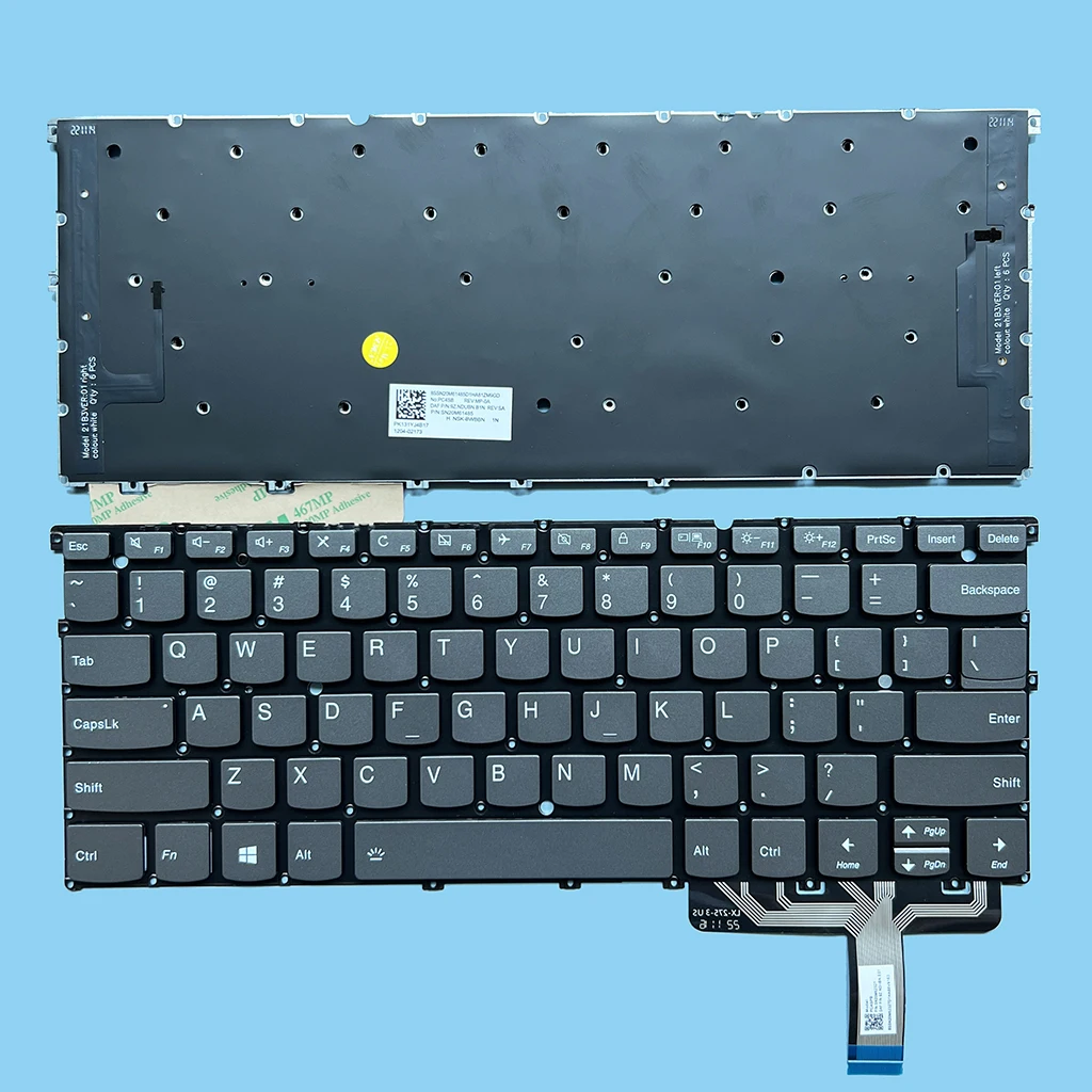 S940-14 US Portugese Keyboard For Lenovo Ideapad S940-14IIL S940-14IWL Laptop With Backlit SN20M61485 NSK-BWBBN PK131YJ4B17