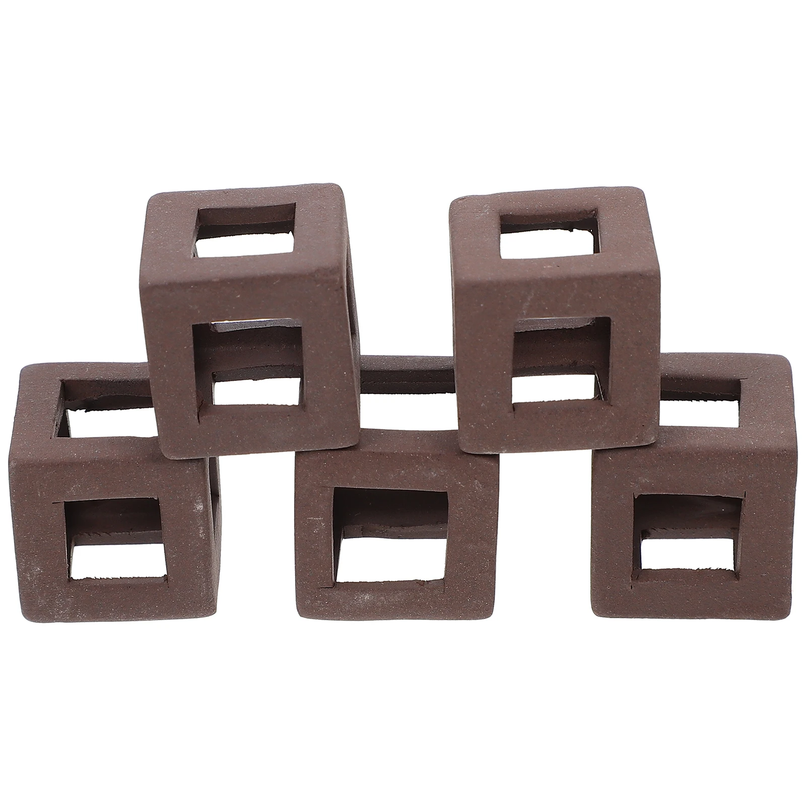 

5 Pcs Fish Tank Clay Pot Hide Hole Aquarium Decor Decoration Animal Hiding House Ceramics Shrimp Breeding Resting Place