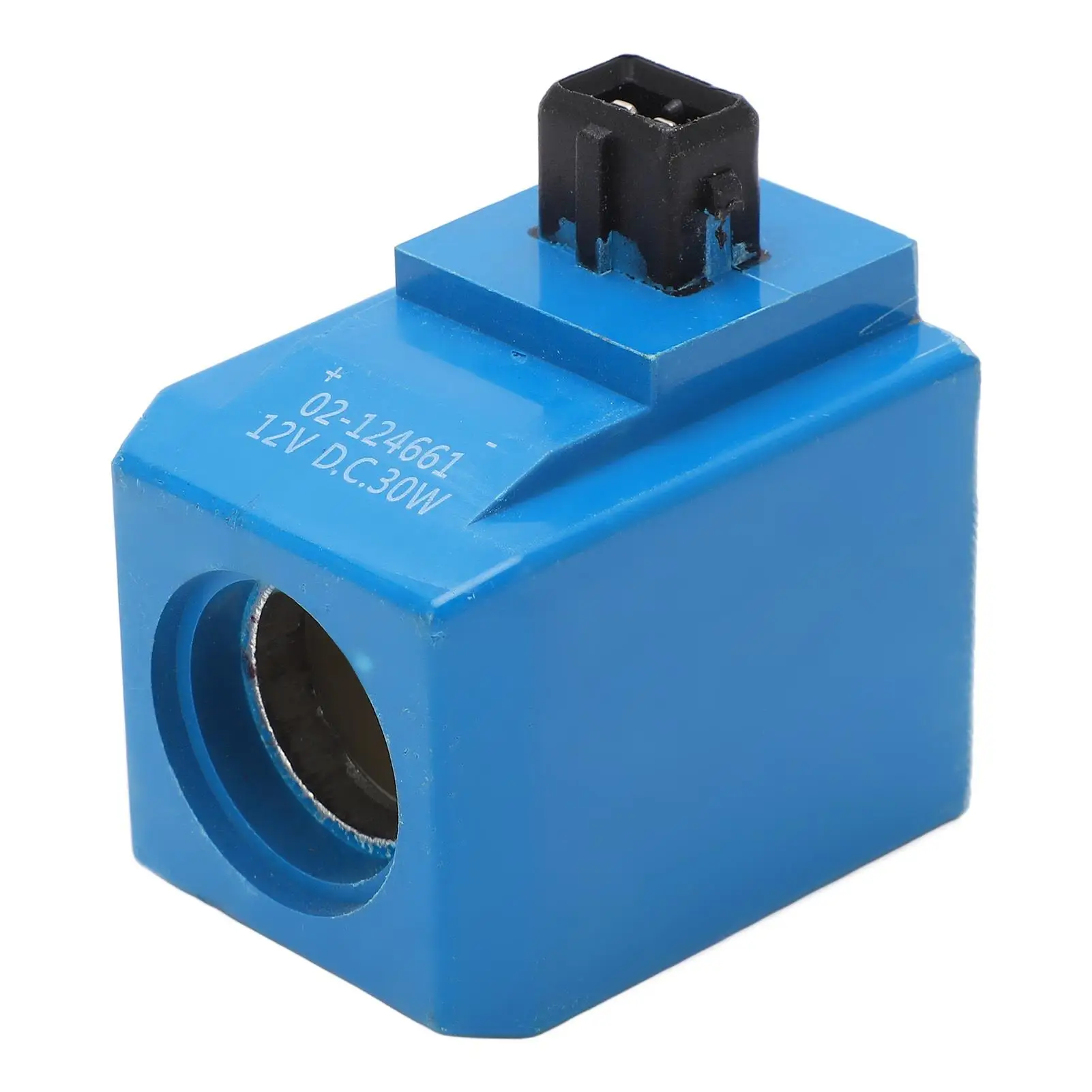 12V 30W High Efficiency Round Pin Solenoid Coil 02-124661 for Excavators – Durable & Reliable Performance