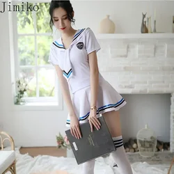 Jimiko Sexy Uniform Sexy Skirt For Sweet Student Uniforms Cosplay Sailor Role Play Schoolgirl Costumes Womens Outfits Anime