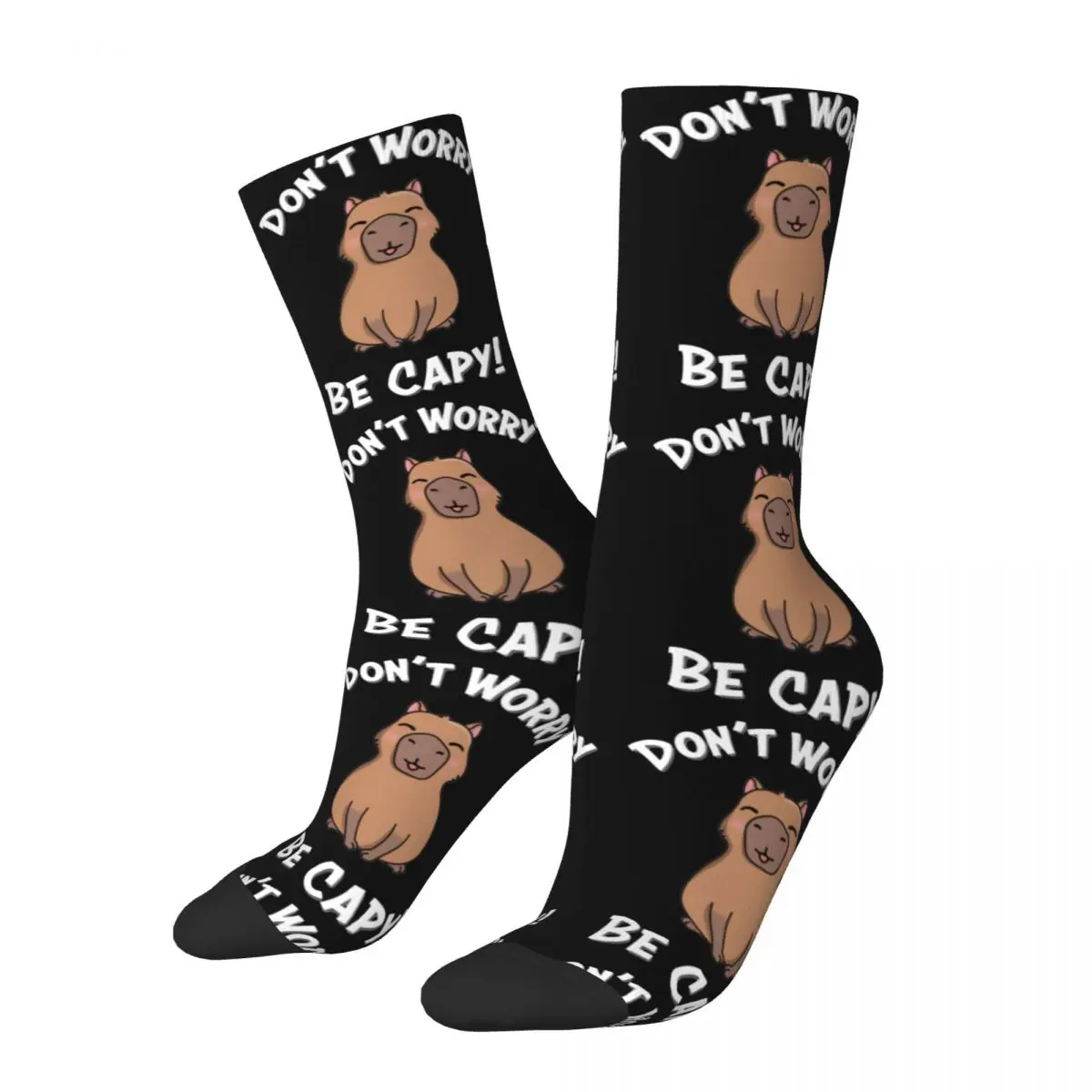 

Hip-hop Cute Capybara Design Theme Basketball Crew Socks Merchandise All Season Lovely Animal Warm Crew Socks Sweat Absorbing