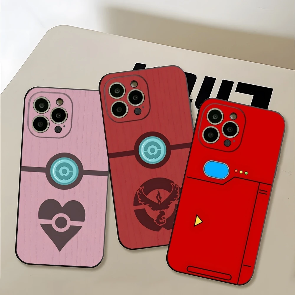 Capa Traseira Pokedex Alt para iPhone 17 Pro Max 15 14 Pro 16 Plus 13 Mini 11 12 Xr X Xs 7 8 Plus