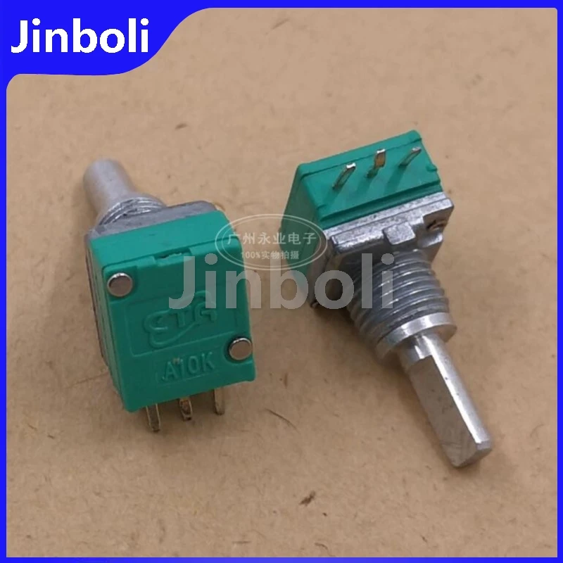 2PCS RK097 Type Single Potentiometer 3Pins A10K A103 Shaft Length 15MMF Diameter 4MM