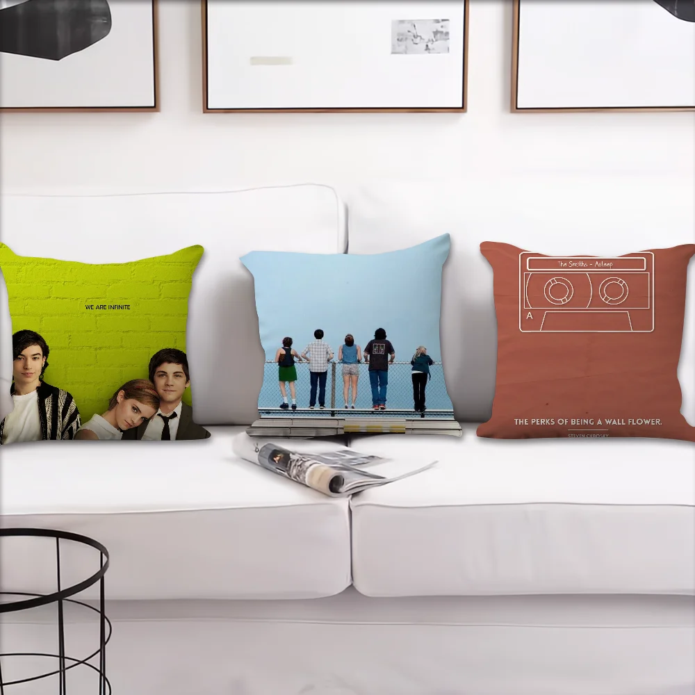 Movie The P-Perks Of B-Being a W-Wallflowers cushion cover Accessories Square Cushion Room Bedroom Headboard Sofa Living