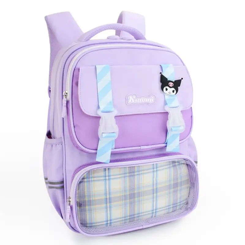 Anime Sanrioed große Kapazität Umhängetasche Cinna moroll Kuromi Melodie Kinder Rucksack Cartoon niedlichen Schult asche Geschenk für Freund