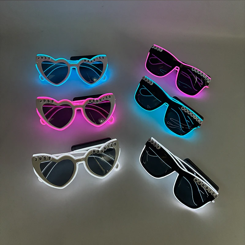 Oculos-luminosos-sem-fio-just-married-Oculos-que-brilham-no-escuro-Oculos-led-para-casamento-acessorios-para-festa-da-noiva