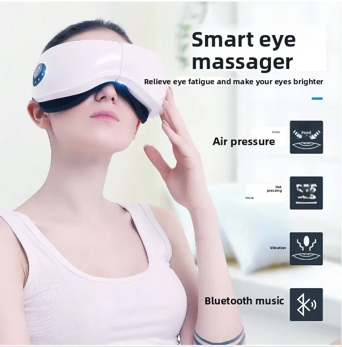 Air Pressure Vibration Heating Eye Massager Home Eye Care Instrument for Vision Protection