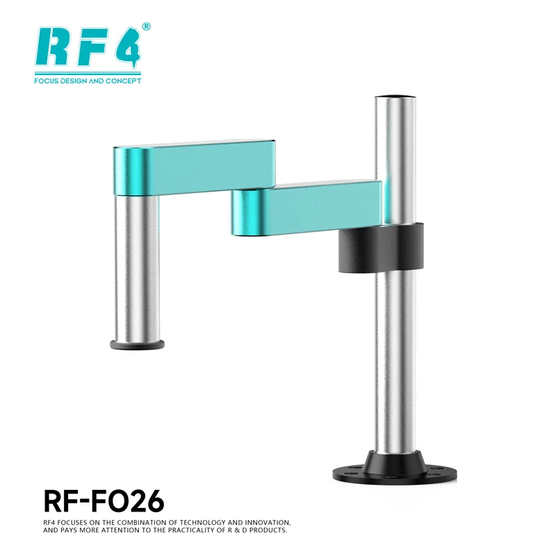 RF4 RF-FO24/FO25/FO26 360° Rotate Lift Adjustable Microscope Swing Arm Stand Universal Aluminum Alloy Telescopic Folding Bracket