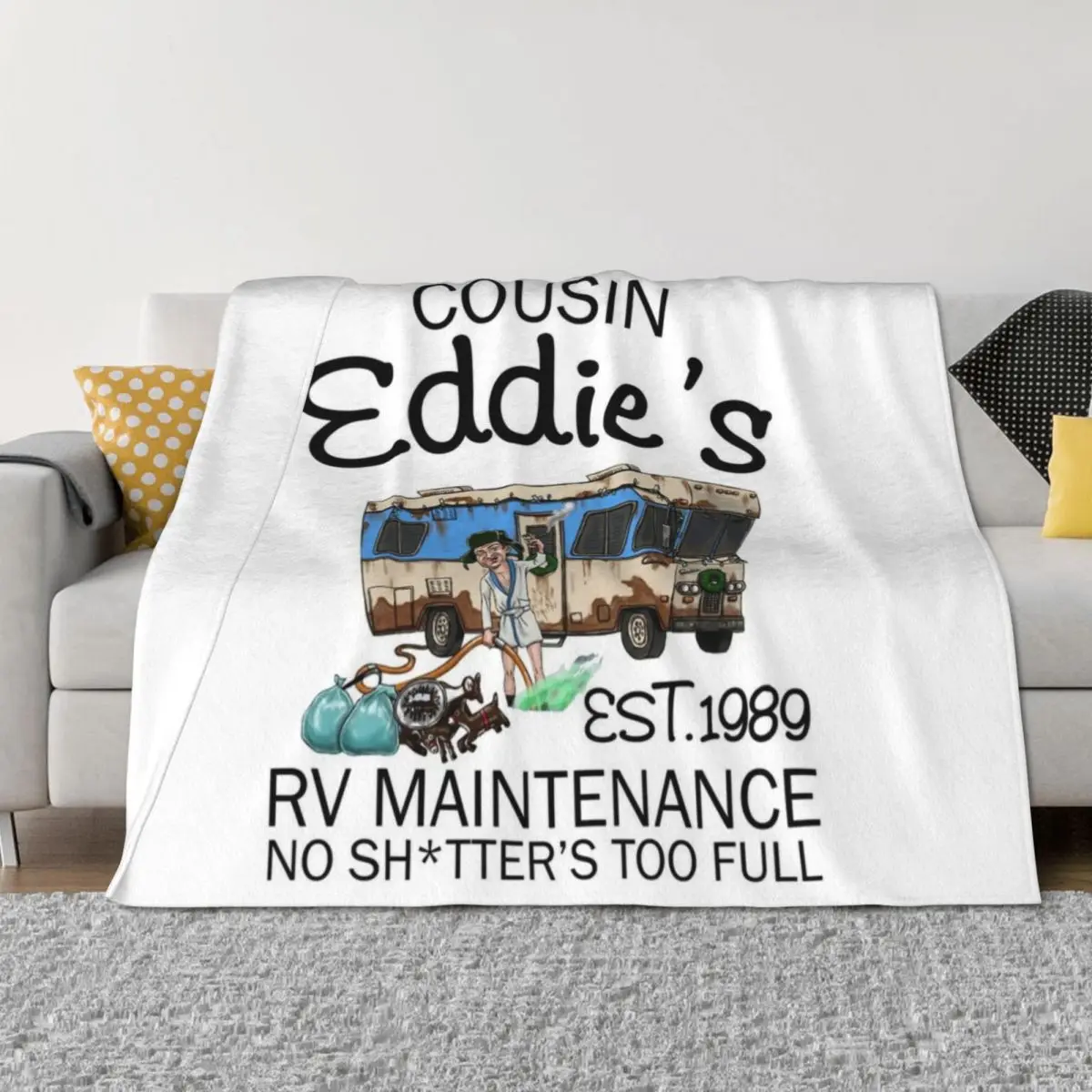 

Cousin Eddie Throw Blanket Hairy christmas decoration Beach Single Blankets