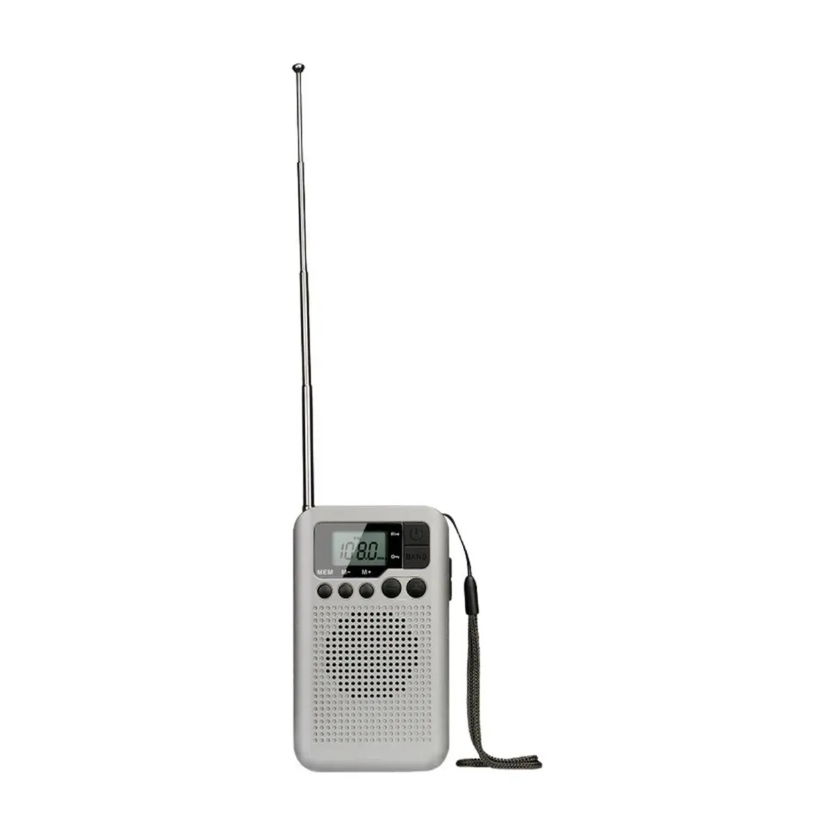 Radios Portable Radio AM FM Battery Operated Pocket Radio Speaker Stereo LCD Display Headphone Jack Clock
