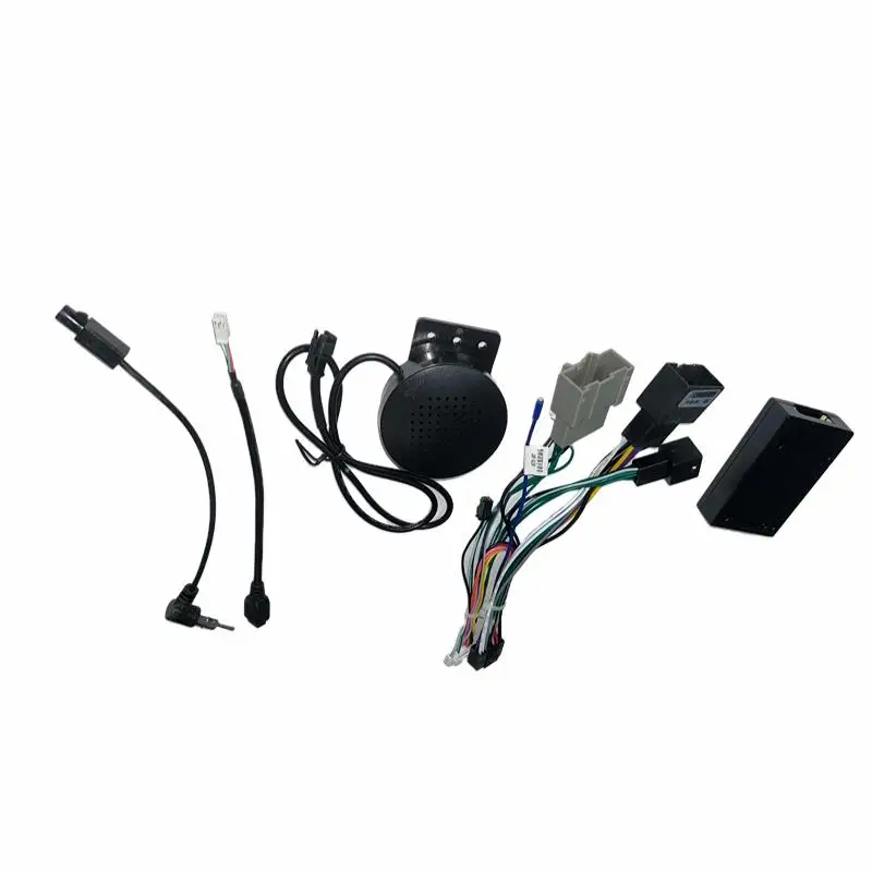 BYNCG Car Audio 16pin Wiring Harness With Canbus Box For Chevrolet Sail 3 2016 Aftermarket Stereo Installation Wire Adapter
