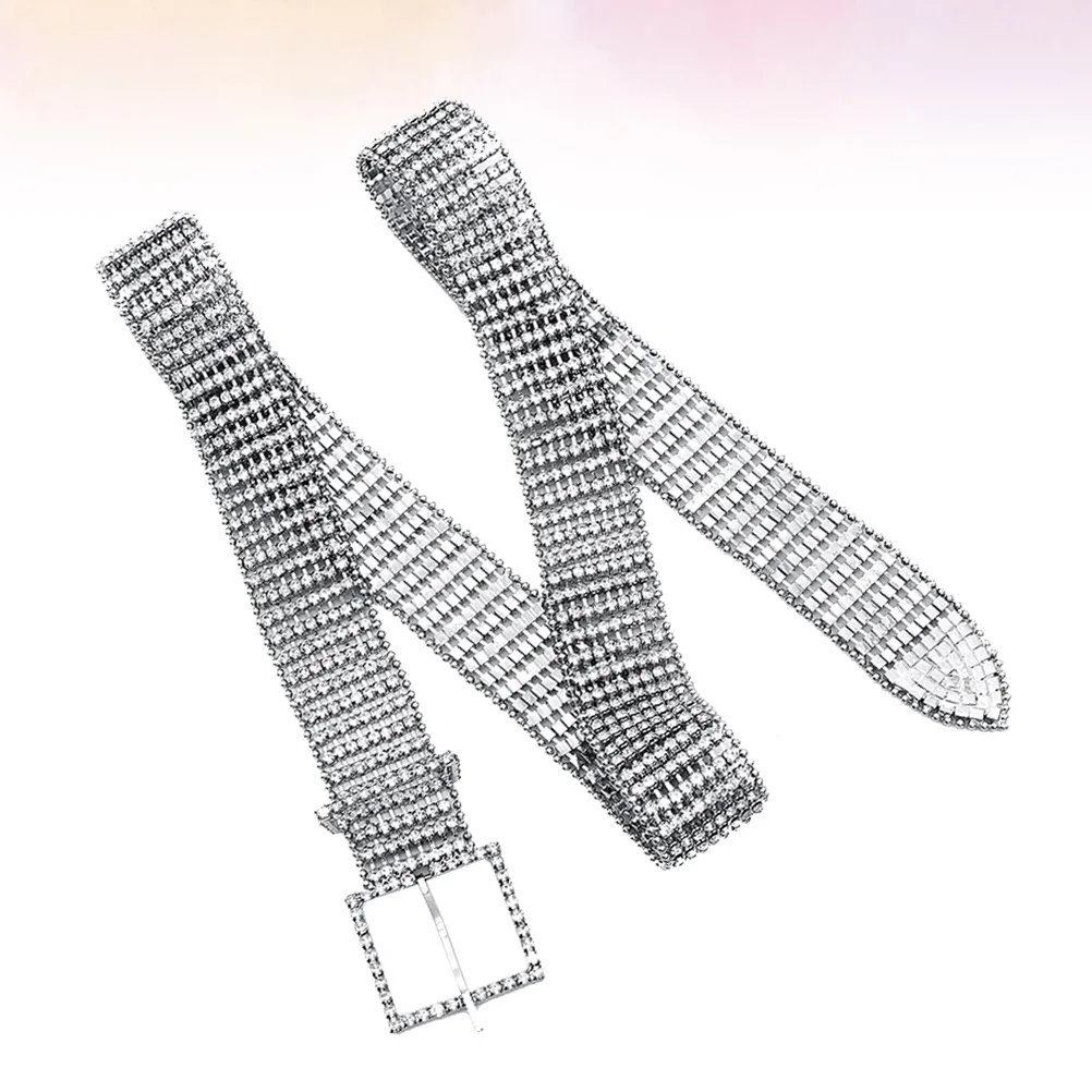

8 Rows Square Buckle Crystal Bride Belt Wedding Dress Accessory Bridal Waistband Suitable for Bridesmaids Bride Belt