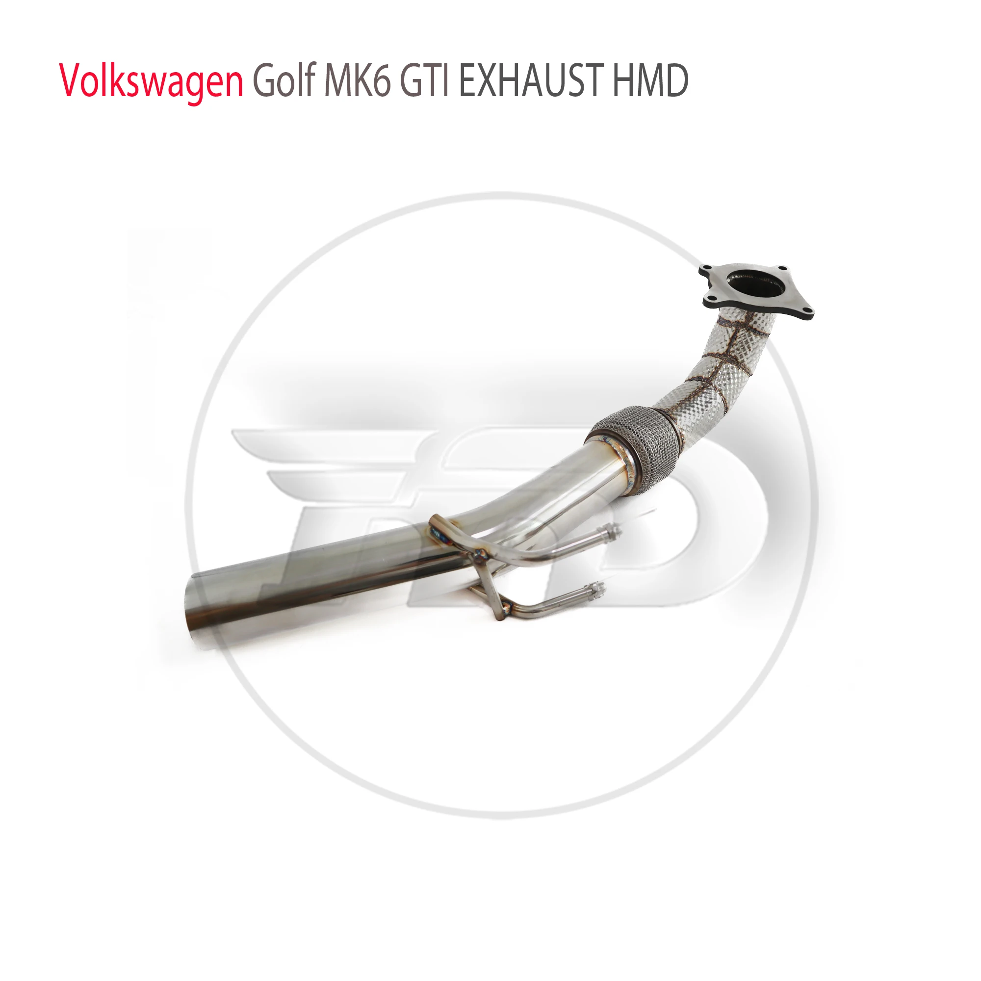 HMD Exhaust System High Flow Performance Downpipe for Volkswagen Golf MK6 GTI 2.0 TFSI Car Accessories With Catalytic Converter