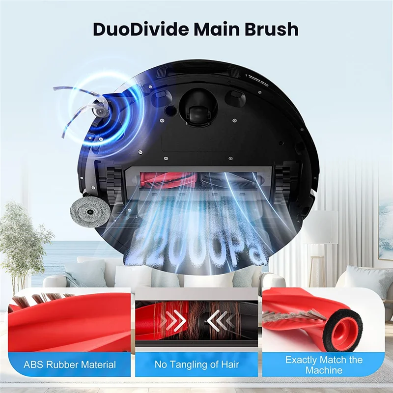 

B97A-Fit For Roborock Saros 10/S9 Maxv Ultra/S90ver/G30/A1460RR Accessories Main Side Brush Filter Edgewise Mop Kit