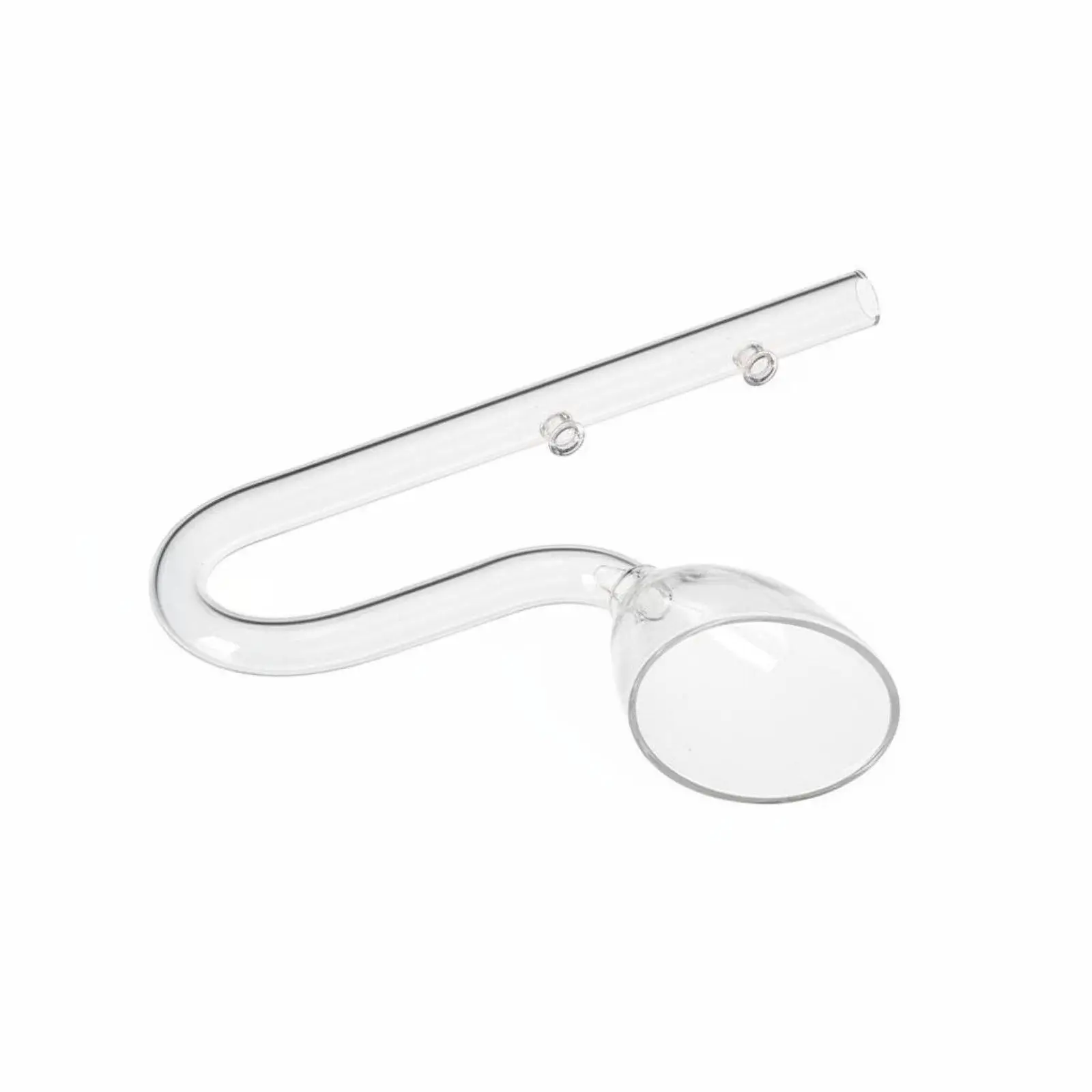 Borosilicate Glass Lily Outflow for Aquarium Canister Filter with Scratch Resistant Surface and Clear View for Aquatic Plants